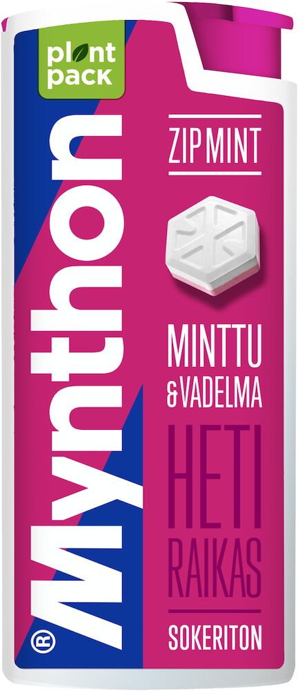 Mynthon ZipMint 2-layer Vadelma 30g