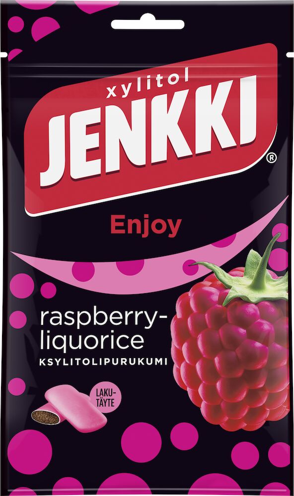 Jenkki Enjoy Raspberry-Liquorice 100g