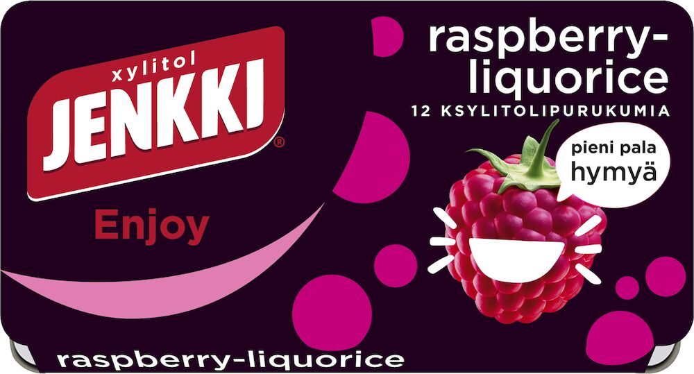 Jenkki Enjoy Raspberry-Liquorice 18g