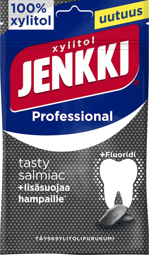 Jenkki Professional Tasty Salmiac +Fluoridi 90g