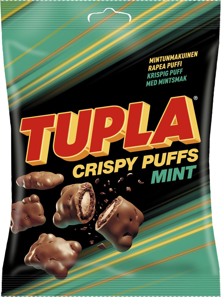 Tupla Crispy Puffs Mint 170g