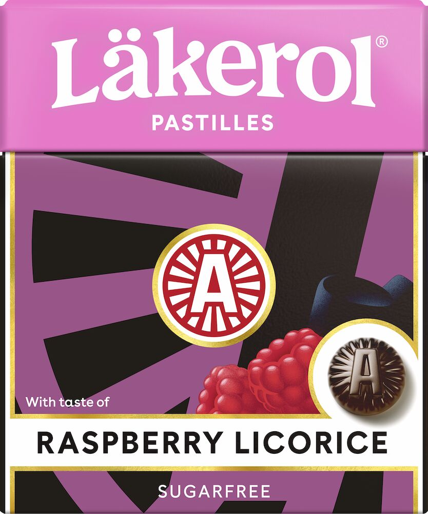 Läkerol Raspberry Licorice 25g