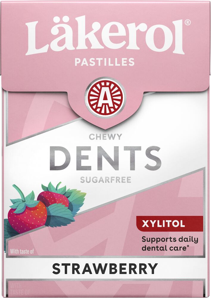 Läkerol Dents Strawberry Cream 85g