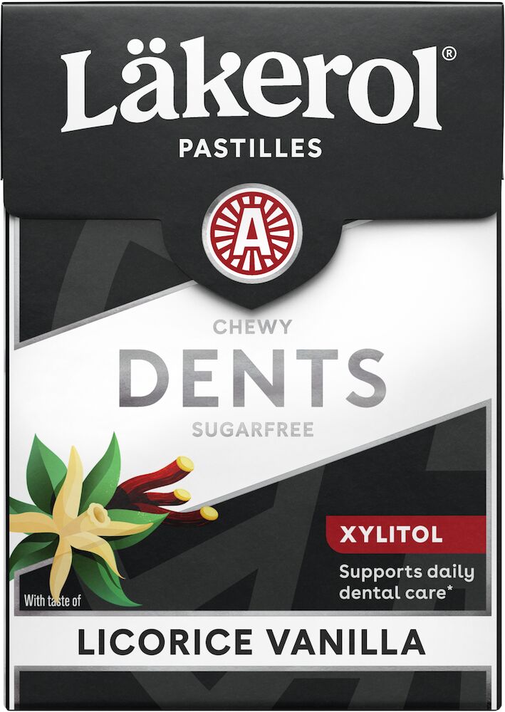 Läkerol Dents Licorice Vanilla 85g