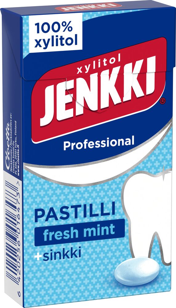 Jenkki Professional Fresh Mint +zinc pastille 34g