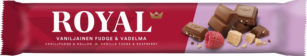 Royal Vaniljainen Fudge & Vadelma 45g